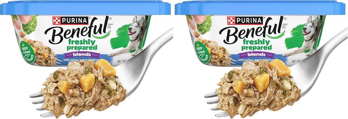 Purina Beneful Freshly Prepared Blends Wet Dog Food Variety Pack with Beef, Chicken, or LambDog Food - (Pack of 12) 10 oz. Tubs - Image 14