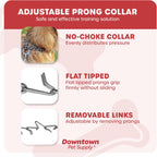 Downtown Pet Supply adjustable dog collar showing removable steel links