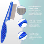 Meduwedu 5-piece stainless steel grooming kit for pets and kids