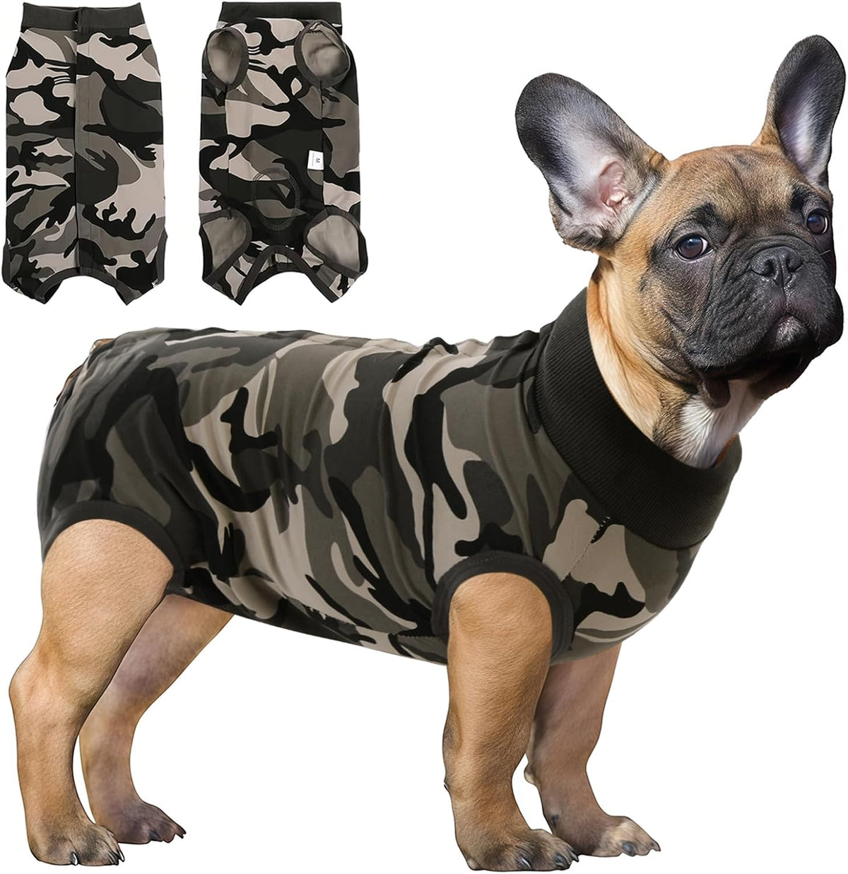 SAWMONG Recovery Suit for Dogs Female Male, Breathable Dog Onesie After Surgery Spay Neuter, Professional Dog Surgical Suit, Substitute Pet E-Collar Cone, Camouflage, X-Large - Image 9