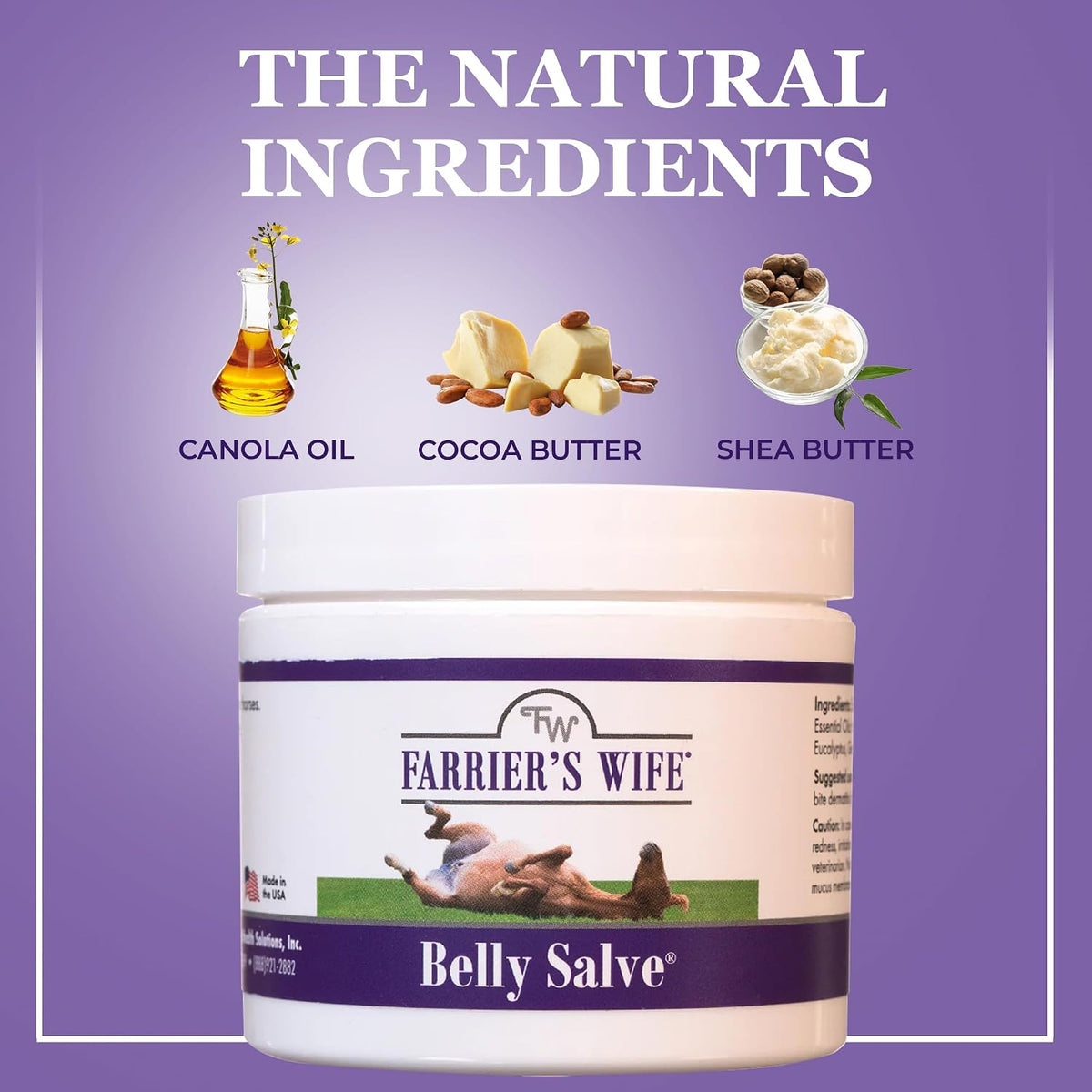 Natural horse fly bite relief salve texture shot
