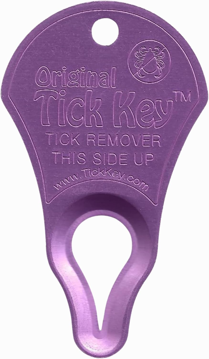 The Original Tick Key brand logo and metallic blue finish
