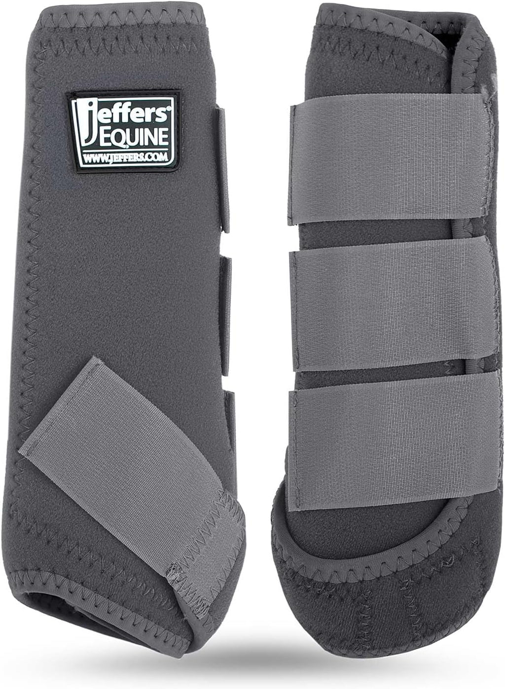 Jeffers Expression Protective Horse Boots, 1 Pair, Medium - Safe Neoprene Leg Guards, Durable Strap Closures, Front & Hind Support, Equestrian Accessories for Travel & Riding - Bisbee Blue - Image 15
