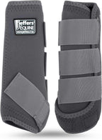 Jeffers Expression Protective Horse Boots, 1 Pair, Medium - Safe Neoprene Leg Guards, Durable Strap Closures, Front & Hind Support, Equestrian Accessories for Travel & Riding - Bisbee Blue - Image 15