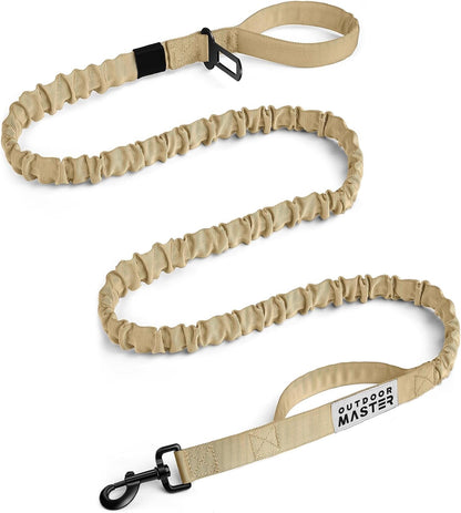 OutdoorMaster Bungee Dog Leash, Heavy Duty Dog Leash with Shock Absorption, 2 Padded Handles Training Leash, Improved Dog Safety and Comfort - Black Upgraded, 6 FT - Image 15