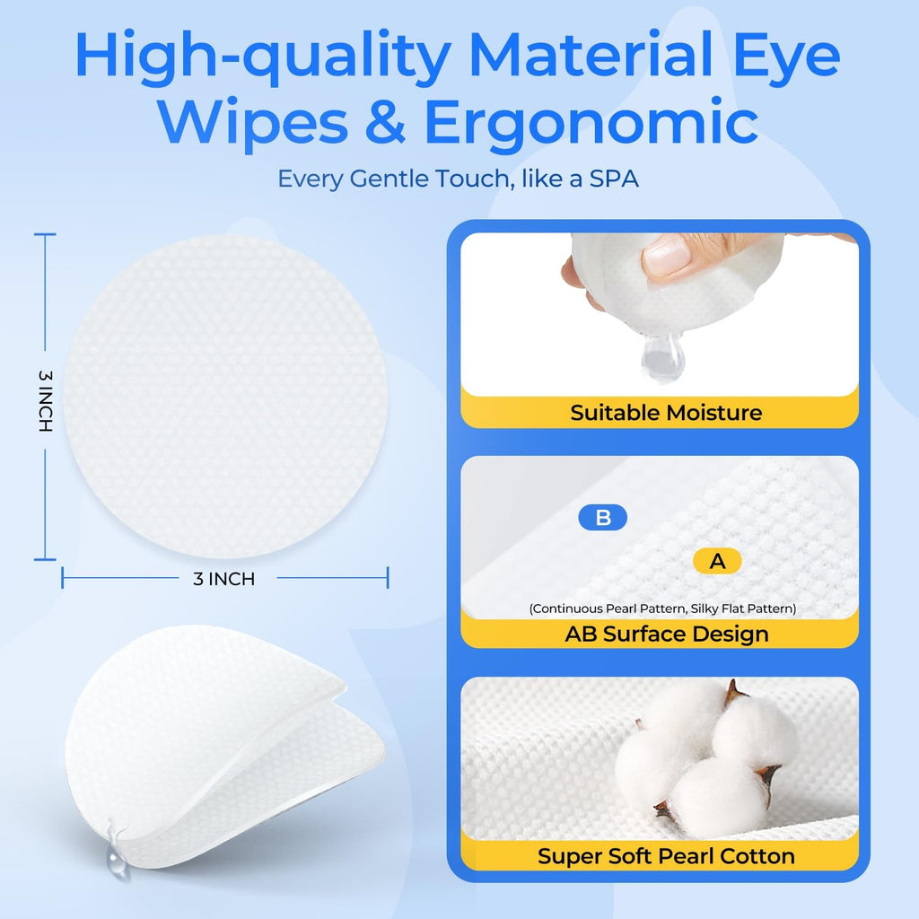 Hypoallergenic dog eye wipes with aloe vera and chamomile product details