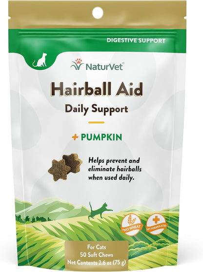 NaturVet USA imported feline digestive aid chewable supplements side view
