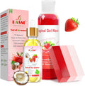 Bassi Feminine Wash Yoni Oil and Soap Set front view for intimate hygiene.