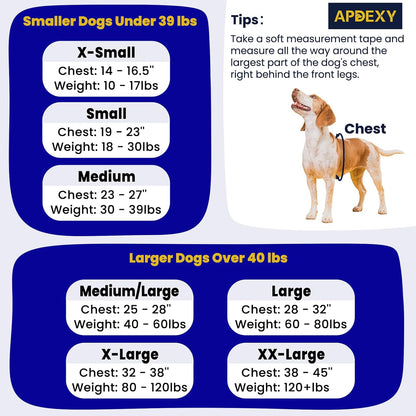 Side profile of dog in Apdexy freedom harness