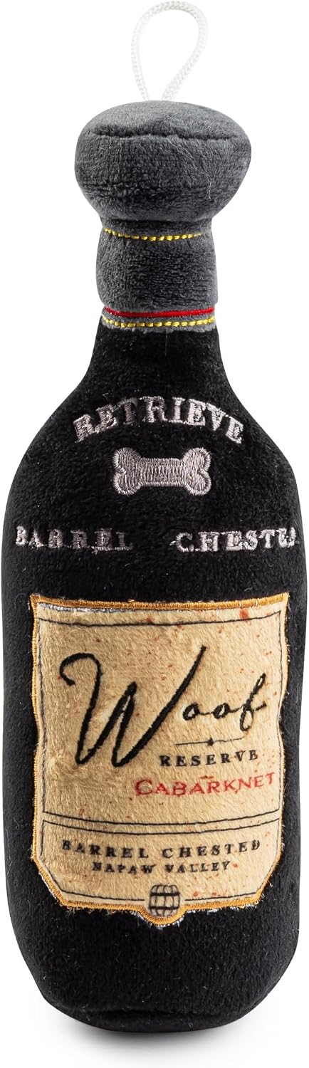 Haute Diggity Dog Woofford Reserve Bourbon Bottle Parody Plush Dog Toy for Medium & Large Dogs, Funny Drink-Inspired Stuffed Dog Toys with Interactive Squeaker, Machine-Washable, Durable & Safe - Image 12