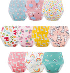 JackLoveBriefs Potty Training Pants 10 Pack front view showing colorful toddler designs.