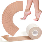 Jupwalz Moleskin Tape Roll and Sheets front view for blister prevention.