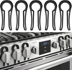 Pranite gas stove knob locks front view for child safety