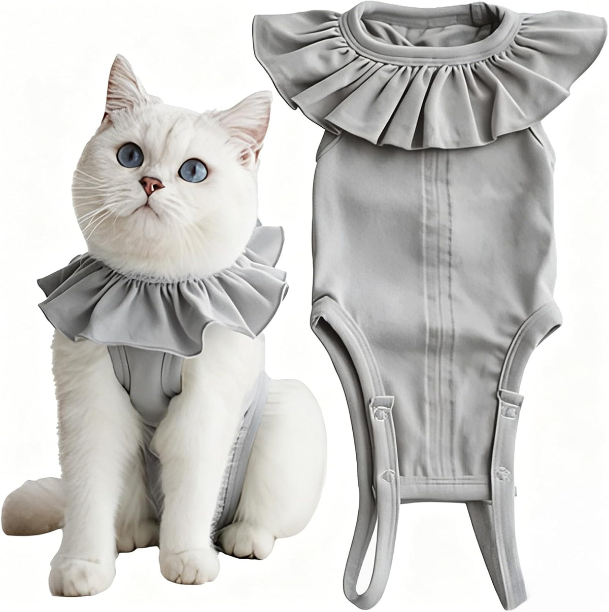 Packaging view of the authentic USA imported Kukaster Pet recovery clothing.