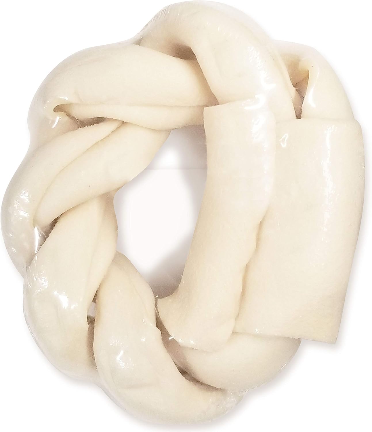Close up view of the single ingredient beef hide texture on the Cadet premium dog chew.