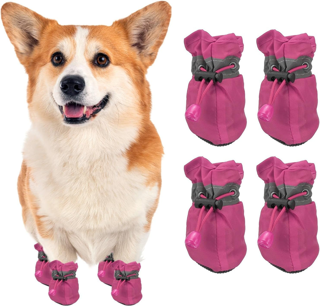 Set of 4 Petaxcell dog shoes for outdoor walking