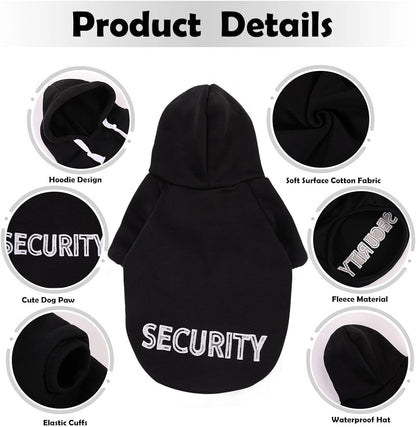SAWMONG puppy pullover sweater shirt layout displaying the adjustable drawstring and athletic coat design.