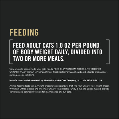 Purina Pro Plan Urinary cat food cans nutrition facts label