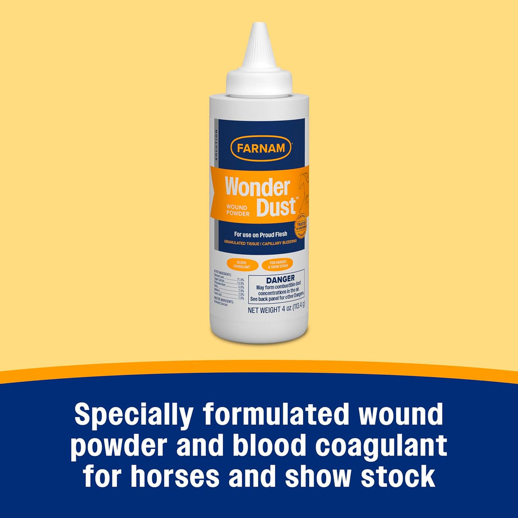 Farnam blood coagulant powder nozzle and cap