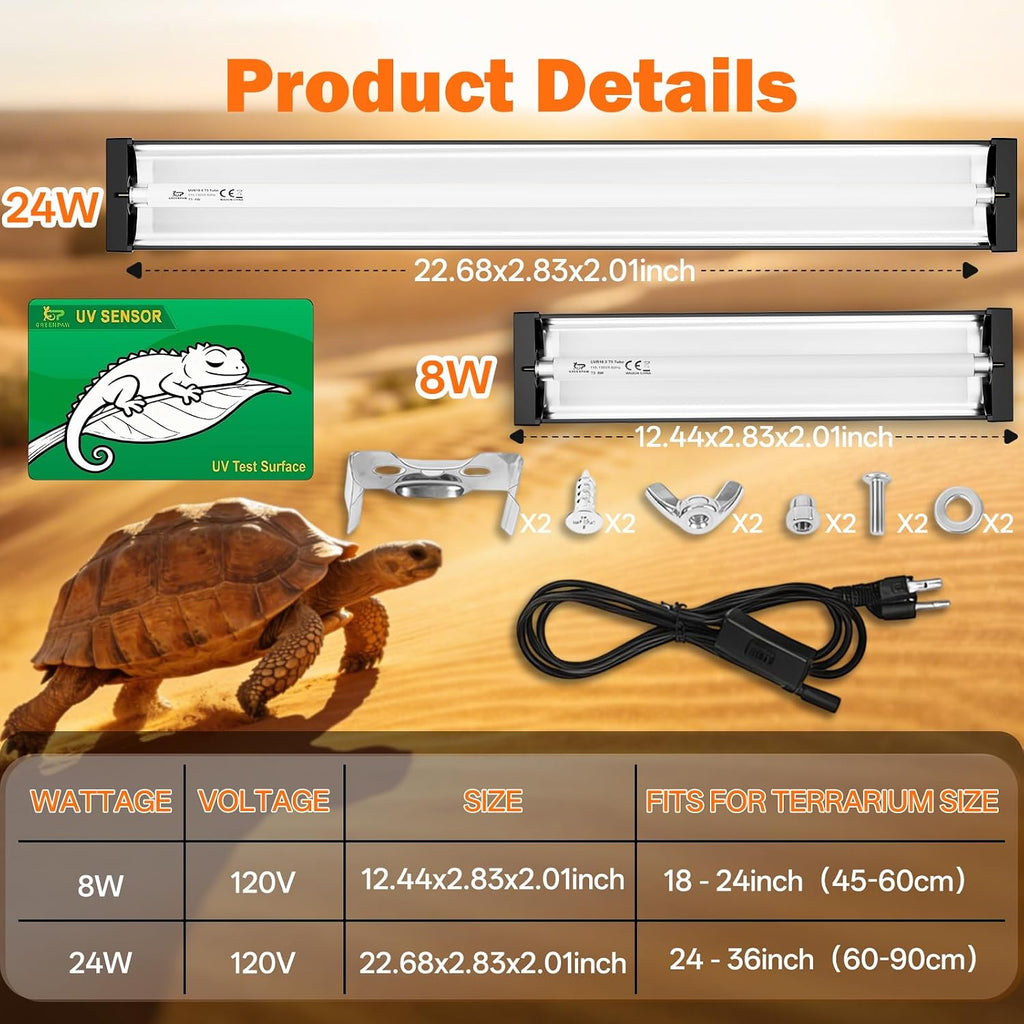 Hygger Zoo authentic imported USA reptile basking light kit packaging