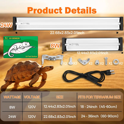Hygger Zoo authentic imported USA reptile basking light kit packaging