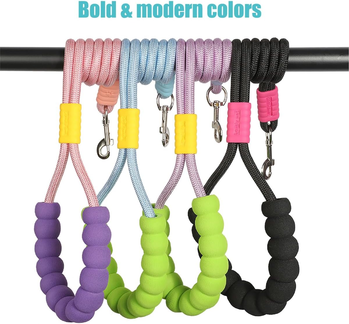 Pink double dog leash configured as a running waist belt