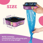 Eight pack of jumbo twenty eight feet litter cartridges stacked together
