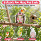6 Pcs Bird Diaper, Reusable Chicken Diapers, Parrot Diaper Flight Suit with Waterproof Inner - Cute Pet Bird Diapers for Cockatiel Budgie Canary Lovebird - Image 5