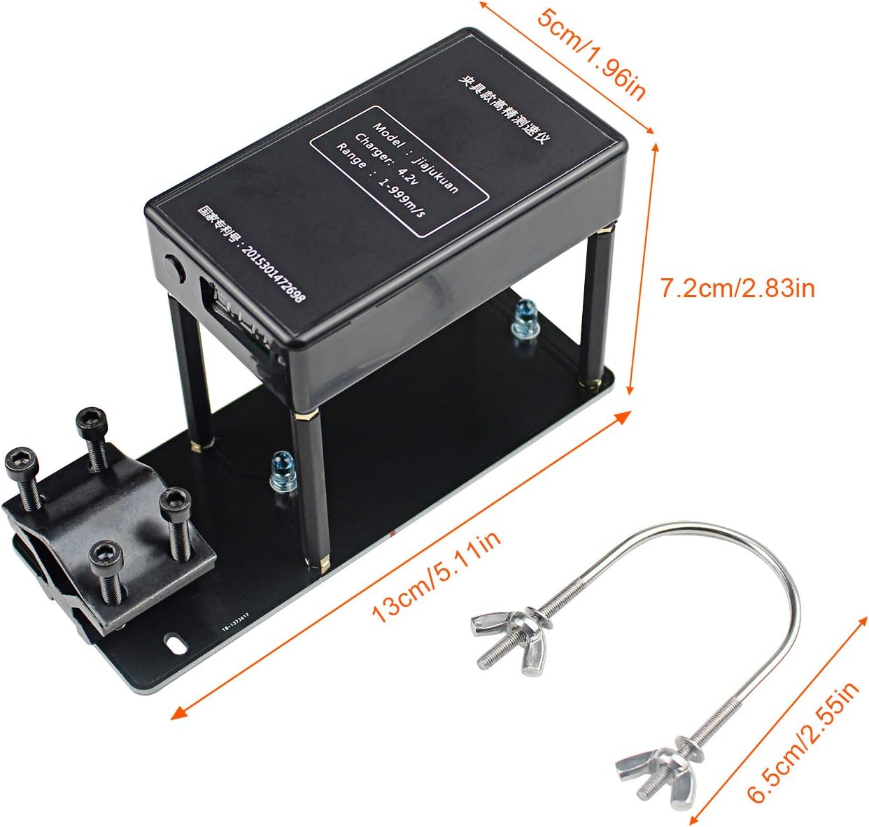 High accuracy ballistic speedometer tracking kinetic energy values in Joules.