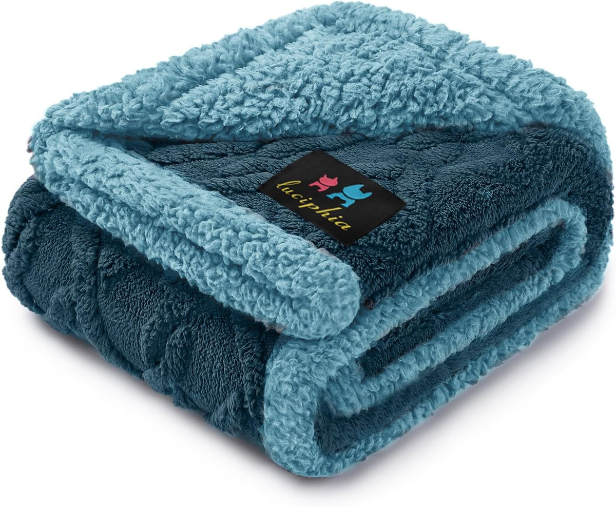 Luciphia Waterproof Pet Blanket, Liquid Pee Proof Dog Blankets for Sofa Bed Couch, Reversible Sherpa Fleece Furniture Protector Cover for Small Medium Large Dogs Cats,Khaki Small40" x 28" - Image 15