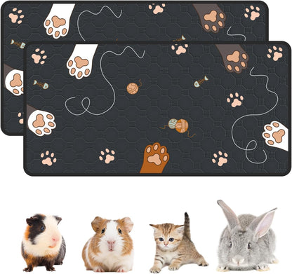 2-Pack Guinea Pig Cage Liner, 24" x 47" Reusable Guinea Pig Bedding Washable Absorbent Pee Pads for Dogs Rabbit Chinchilla Hamster, Leakproof & Anti Slip - Image 12