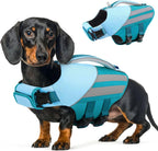 Queenmore Dog Life Jacket for Large Dogs, Lightweight High Flotation Dog Life Vest for Boating, Adjustable Pet Swimming Vest Lifesaver with Rescue Handle for Large Dogs, Rose Pink L - Image 14