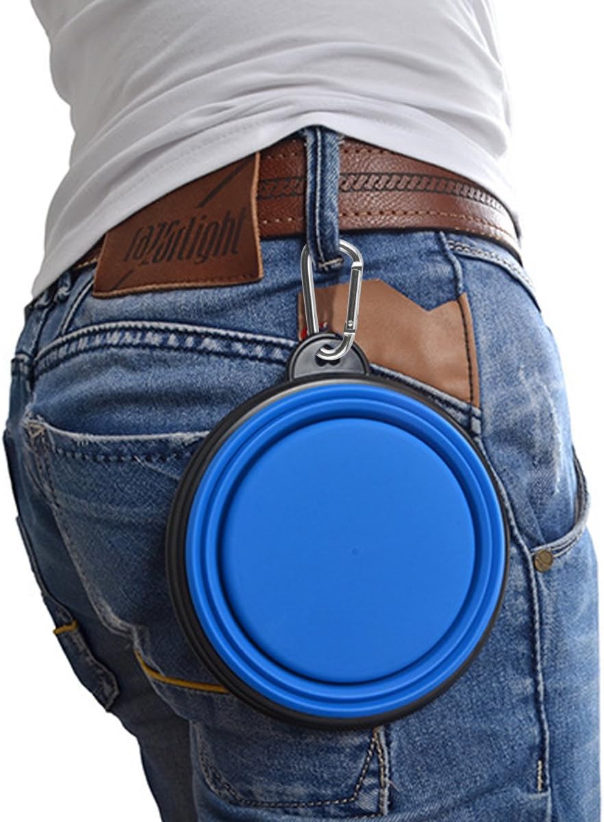 Guardians food grade silicone pet bowls for outdoor hiking and camping