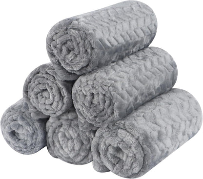 BVAGSS 6 Pack Small Dog Blanket, Super Soft Warm Pet Cover Blankets, Paw Print Puppy Fleece Flannel Blanket for Small Medium Dogs and Cats MW003 - Image 15