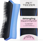 Pet Teezer Detangling Dog Grooming Brush, Dry Brush & Dog Bath Brush for Wet or Dry Fur & Light Shedding Breeds, Small, Lilac/Yellow - Image 9