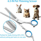 Lengnoyp professional pet grooming kit arranged neatly inside its black protective storage case