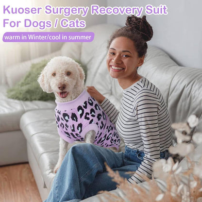 Kuoser comfortable e collar alternative on a medium to large breed dog