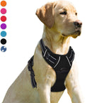 Barkbay no pull dog harness front view black