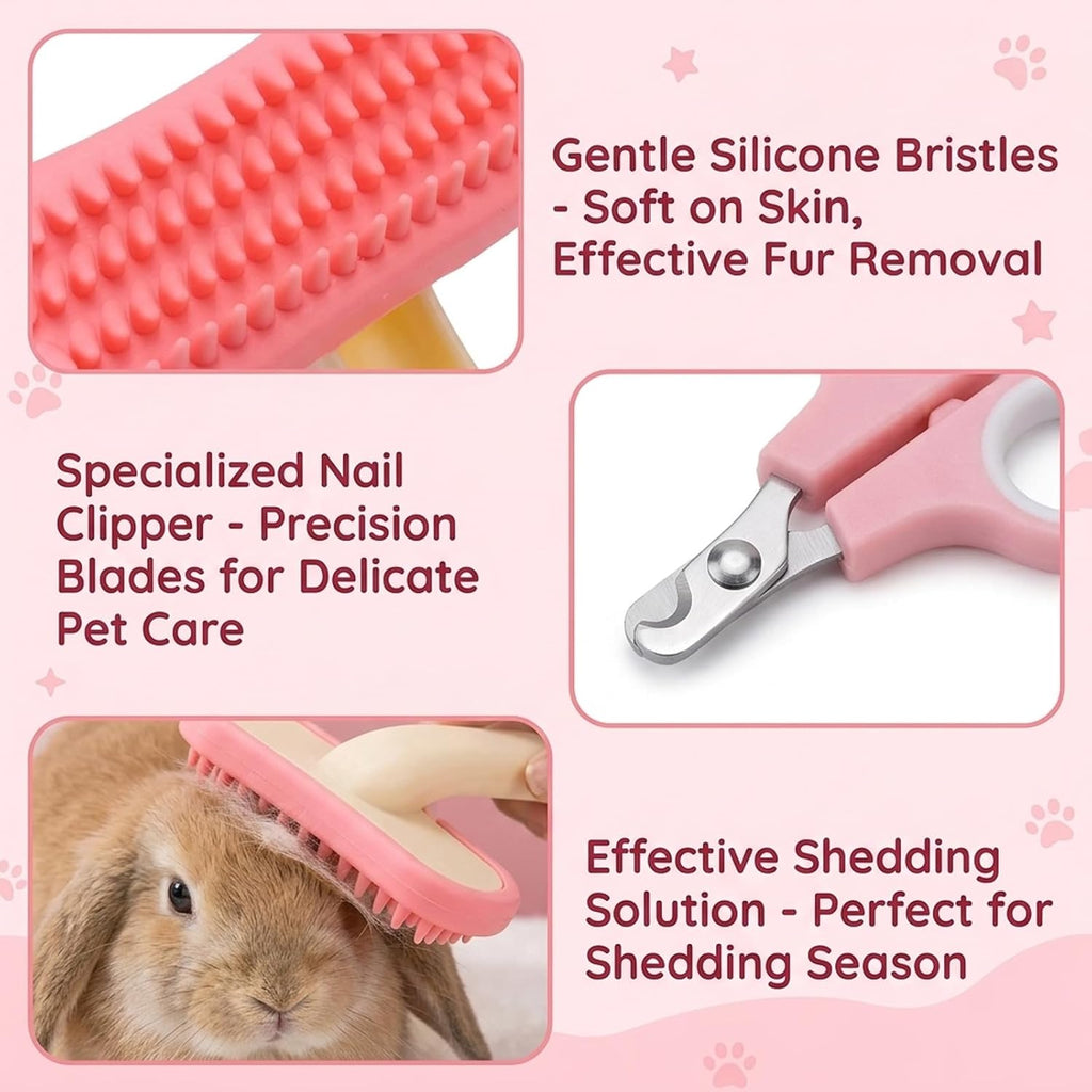 Yuanan guinea pig and rabbit grooming accessories package details