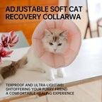Touchdog premium soft e collar for pets highlighting the foldable compact design.