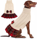 KYEESE dog sweater dress front view cozy winter pet apparel