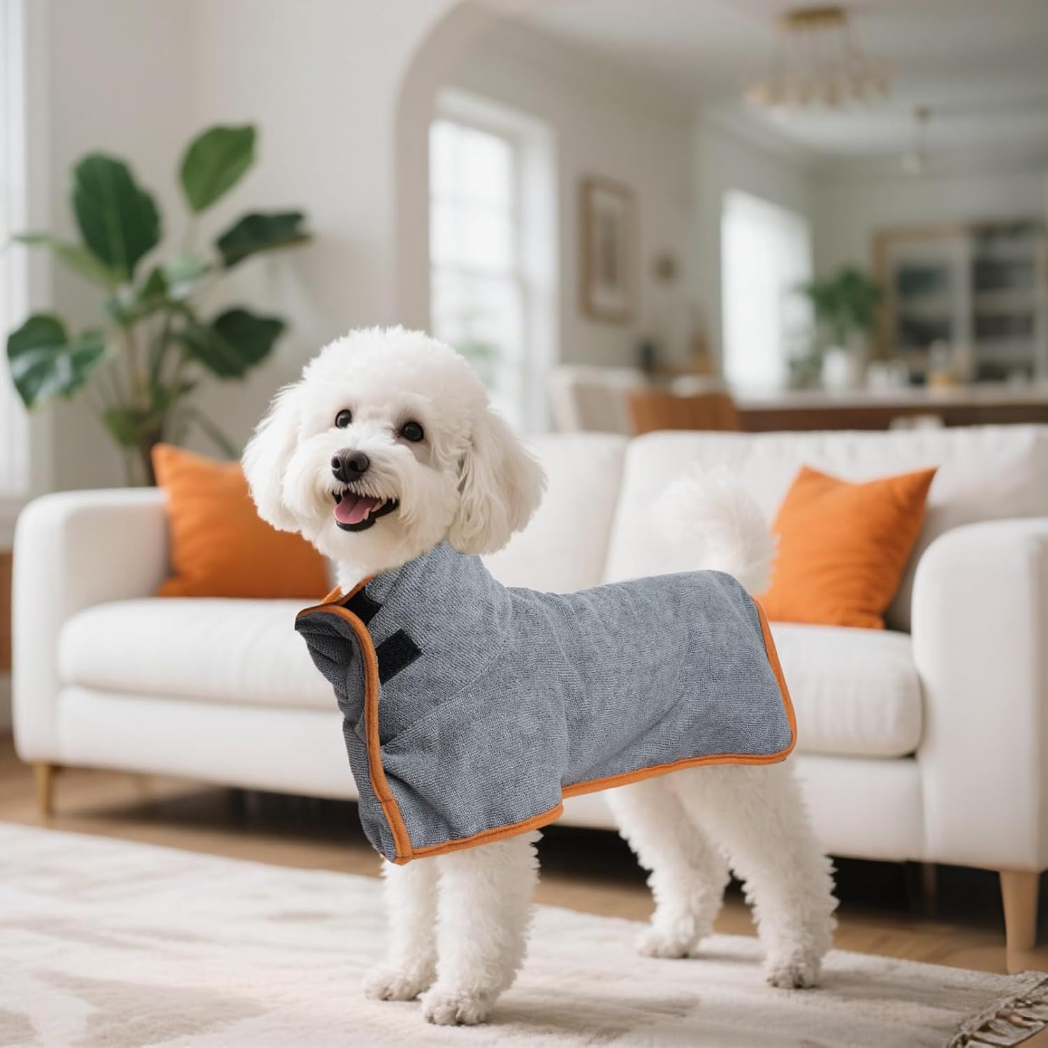 JTYKUYR dog drying robe warm winter pajamas style for medium and large pets