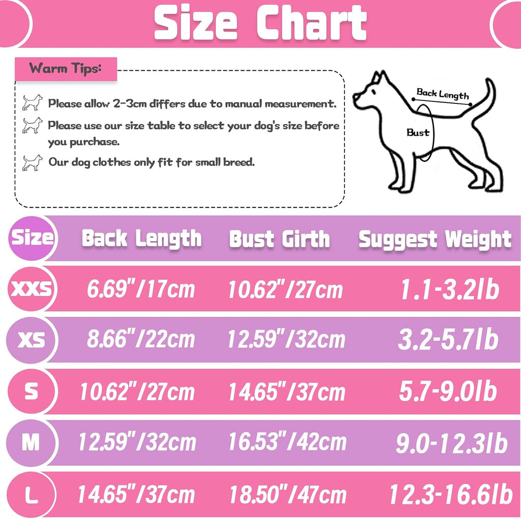 Detail shot of pet clothing patterns for teacup dogs