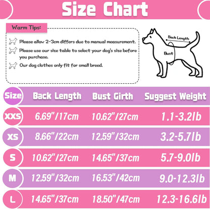 Detail shot of pet clothing patterns for teacup dogs