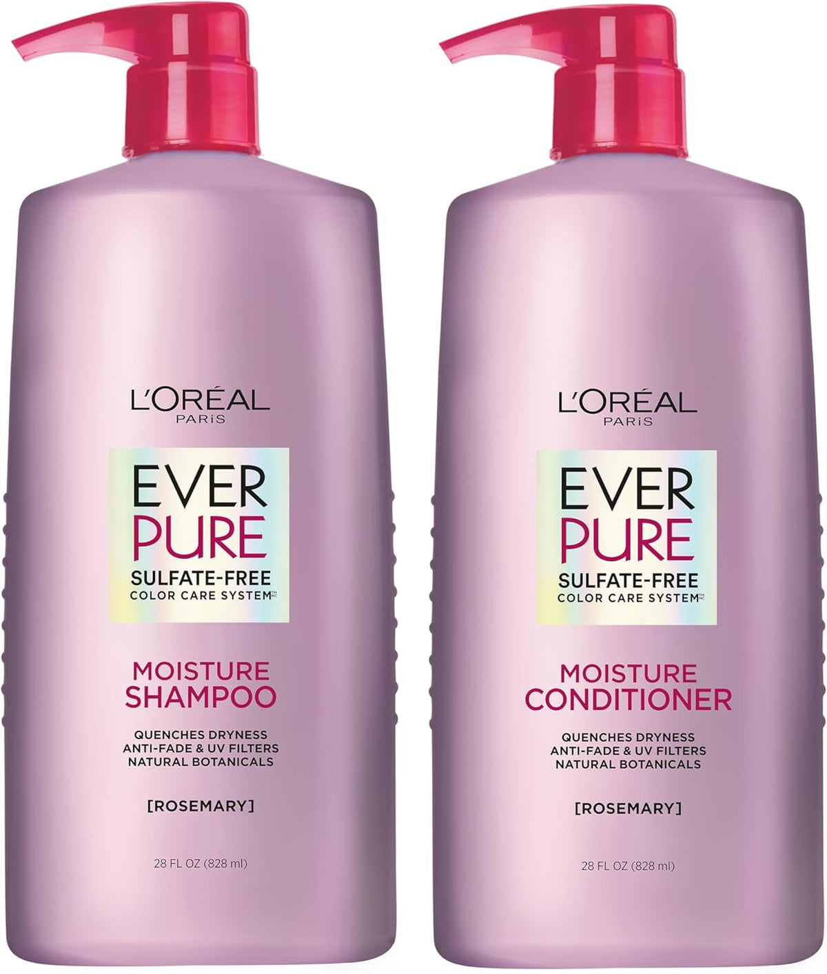 L'Oral Paris Moisture Sulfate Free Conditioner, Hair Care for Color-Treated Hair with Rosemary Botanicals, EverPure, 8.5 Fl Oz - Image 12
