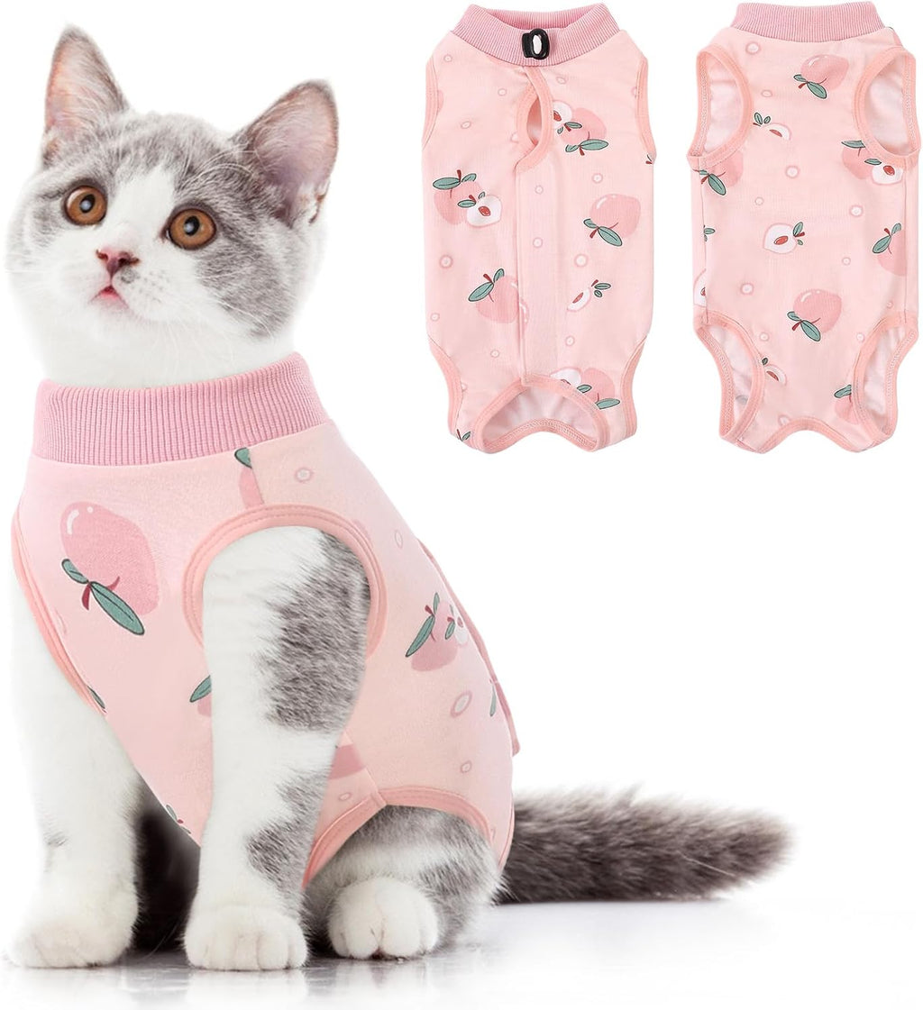 Cat Recovery Suit, Kitten Surgical Full Bodysuit for Abdominal Wound Protector Anti Licking After Surgery, Professional Bandages Cone E-Collar Alternative for Small Male & Female Pets - Image 12