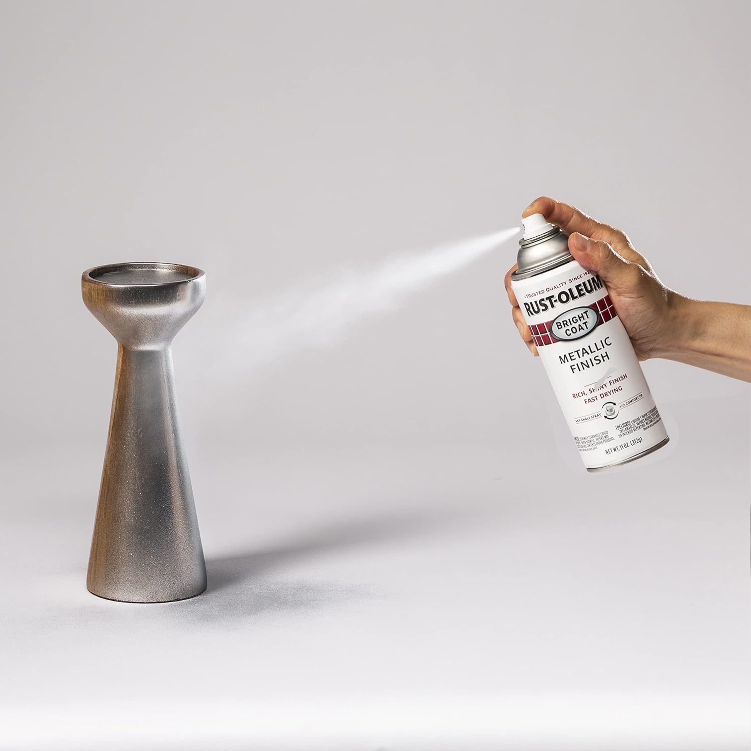 Rust-Oleum 7718830 Stops Rust Bright Coat Metallic Spray Paint, 11 Oz, Chrome (Pack of 1) - Image 6