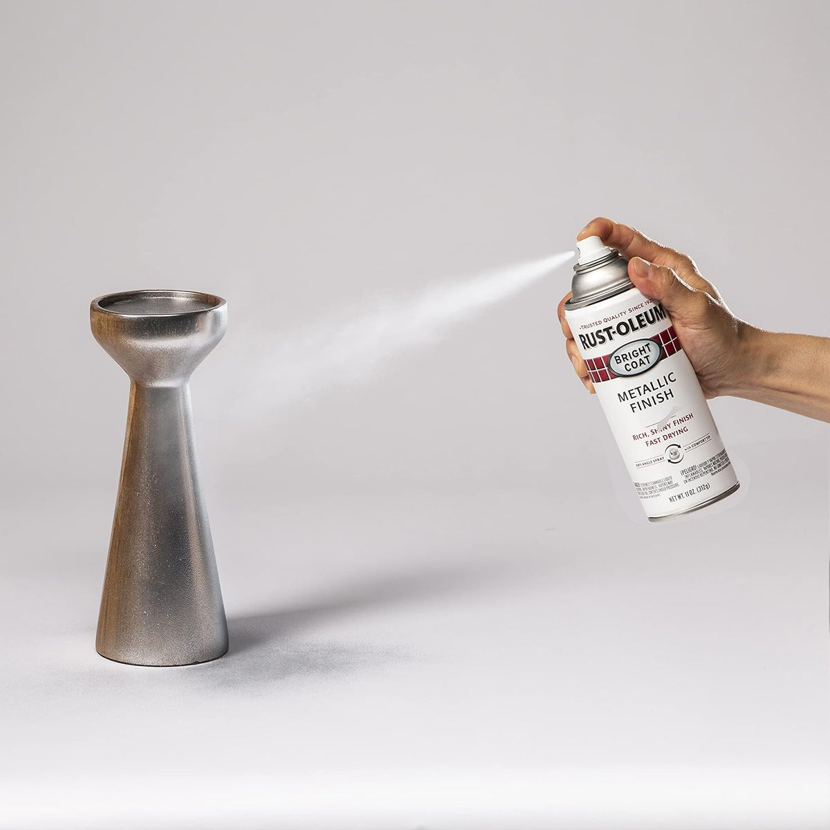 Rust-Oleum 7718830 Stops Rust Bright Coat Metallic Spray Paint, 11 Oz, Chrome (Pack of 1) - Image 6