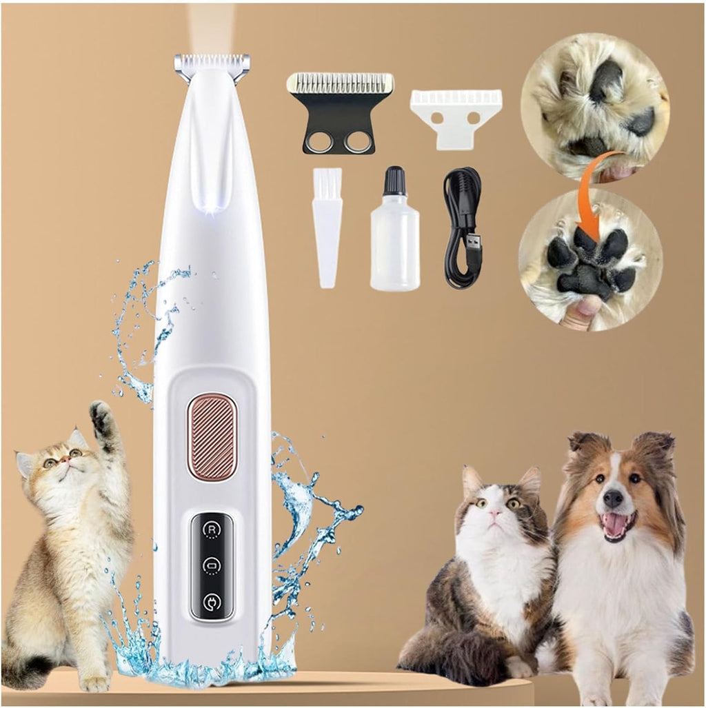 Lobuobi Petior Pet Paw Trimmer front view of the electric grooming clipper.
