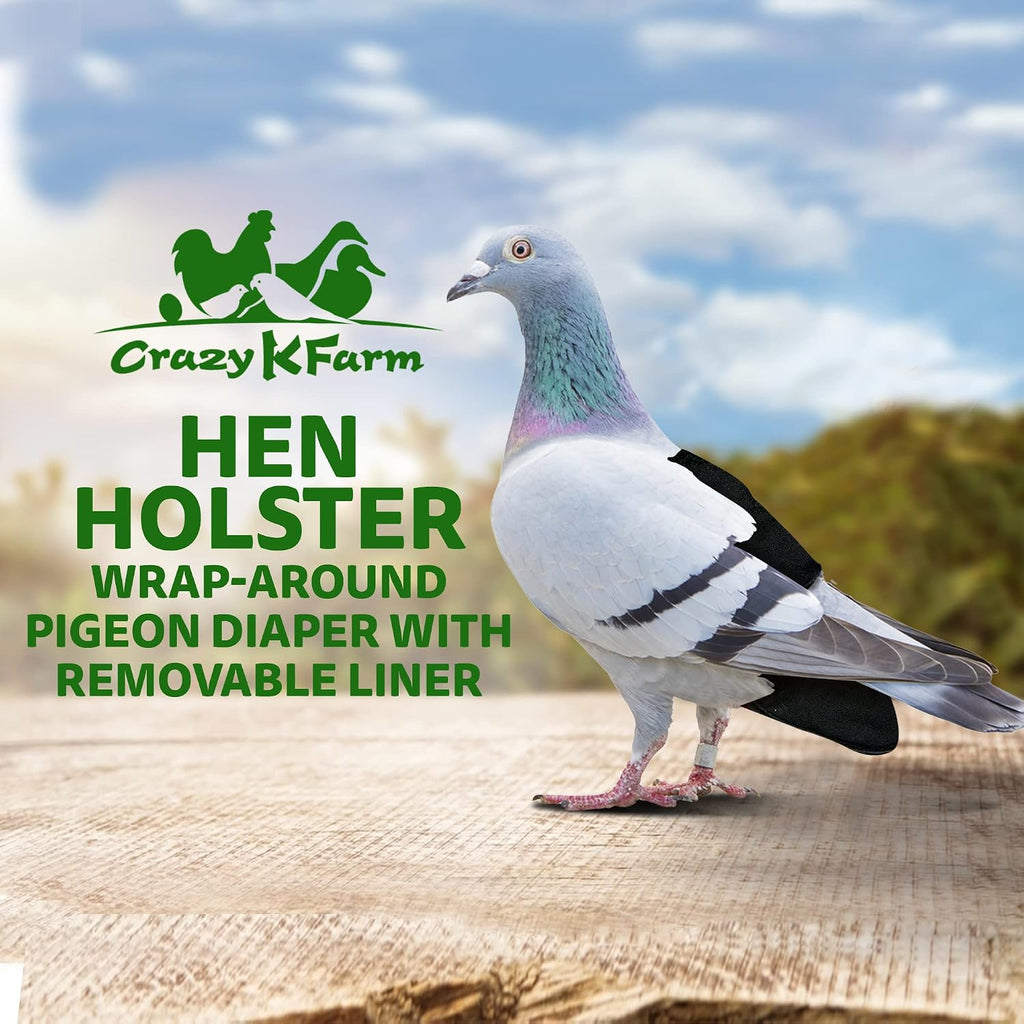 Hen Holster wrap around duck diaper showing removable vinyl liner